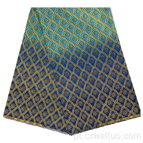 lindo tecido de ankara de ouro africano